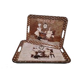 Sada 2 táců Antic Line Choco Kids