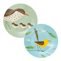 Sada 2 talířů Magpie Birdy, 26 cm