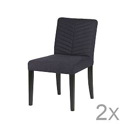 Sada 2 tmavě modrých židlí De Eekhoorn Nora