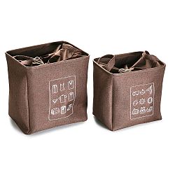 Sada 2 úložných košíků Versa Chocolate