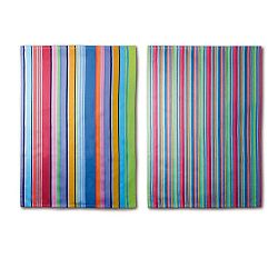 Sada 2 utěrek Remember Purple Stripes, 70 x 50 cm