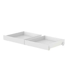Sada 2 zásuvek pod dětskou postel Flexa White