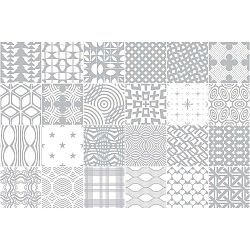 Sada 24 samolepek Ambiance Scandi, 40 x 60 cm