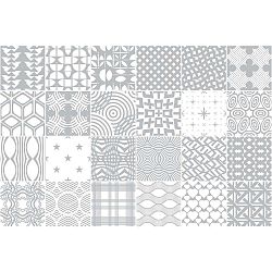 Sada 24 samolepek Ambiance Scandi, 80 x 120 cm
