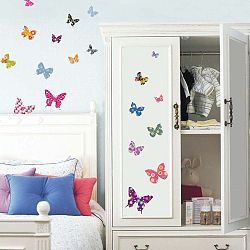 Sada 25 samolepek Ambiance Butterflies