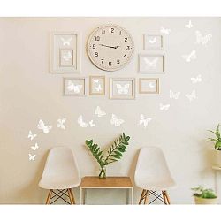 Sada 26 samolepek Ambiance Chic Butterflies White