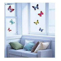 Sada 26 samolepek Ambiance Exotic Butterflies