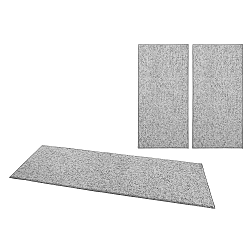 Sada 3 koberců BT Carpet Wolly v šedé barvě