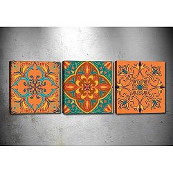 Sada 3 obrazů Tablo Center Mandala Secret