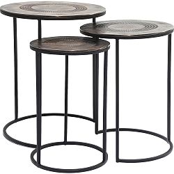 Sada 3 odkládacích stolků Kare Design Marrakesh