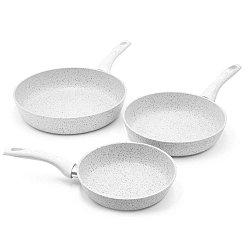 Sada 3 pánví s rukojetí Bisetti Stonewhite Alex