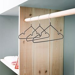 Sada 3 šatních ramínek Compactor Grey Coats