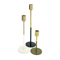 Sada 3 svícnů 360 Living Sian Gold Smiento