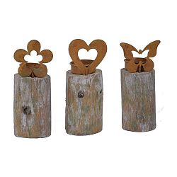 Sada 3 svícnů Ego Dekor Wood