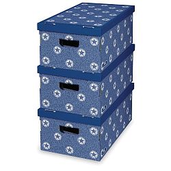 Sada 3 úložných boxů Domopak Star