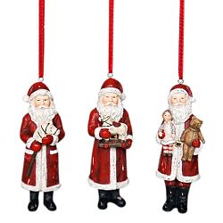 Sada 3 závěsných dekorací Côté Table Santa Jouet