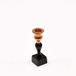 Sada 4 černých svícnů Simla Candle, výška 12 cm