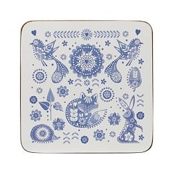 Sada 4 ks podtácků Penzace Blue, 10 x 10 cm
