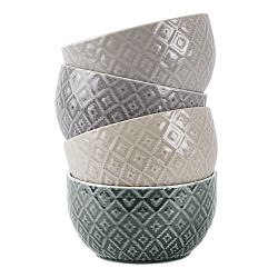 Sada 4 misek Villa Collection Pattern, 500 ml