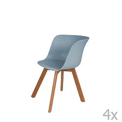 Sada 4 modrých jídelních židlí 360 Living Shelby
