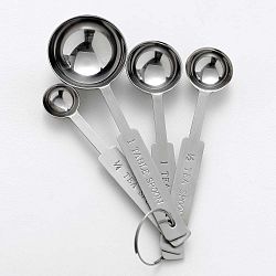 Sada 4 odměrek Steel Function
