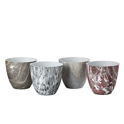Sada 4 porcelánových svícnů pols potten Marble