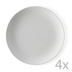 Sada 4 talířů Brandani Granaglie Blanc, ⌀ 27 cm