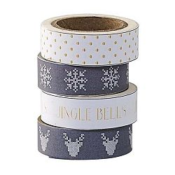 Sada 4 washi pásek Bloomingville Noel