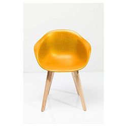 Sada 4 žlutých židlí Kare Design Forum