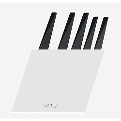 Sada 5 nožů s bílým stojanem Vialli Design Volo