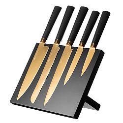 Sada 5 nožů se stojanem Titan Gold