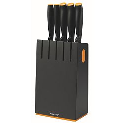 Sada 5 nožů ve stojanu Fiskars Black