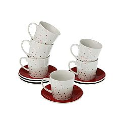 Sada 6 hrnečků na čaj s podšálkem Versa Tea