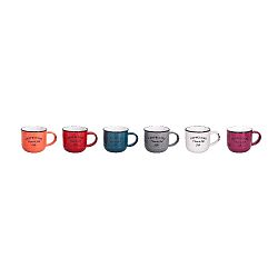 Sada 6 keramických hrnků Antic Line Cappuccino