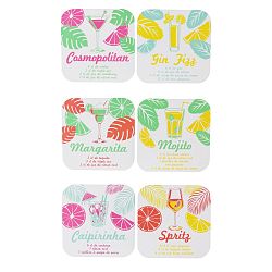 Sada 6 podtácků Le Studio Cocktails Coasters