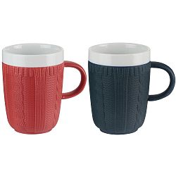 Sada 6 porcelánových hrníčků Le Studio Knitting