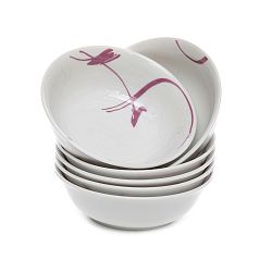 Sada 6 porcelánových misek Kasanova Leila Lilac