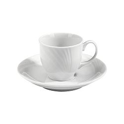 Sada 6 porcelánových šálků s podšálkem New Retro