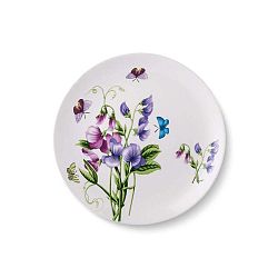 Sada 6 porcelánových talířů Violet, ⌀ 24 cm
