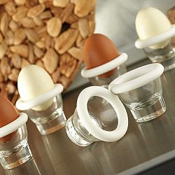 Sada 6 skleněných stojánků na vejce Kutahya Eggy