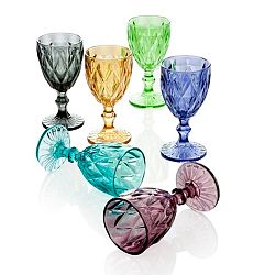 Sada 6 sklenic Brandani Diamante Goblet