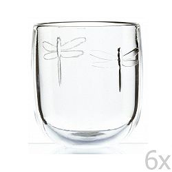 Sada 6 skleniček Libellules, 280 ml