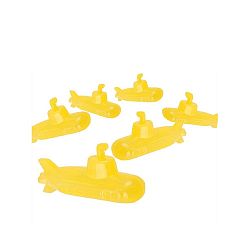 Sada 6 žlutých kostek na led Kikkerland Submarine