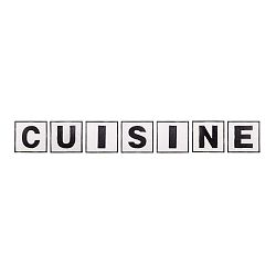 Sada 7 dekorativních cedulek Antic Line Cuisine