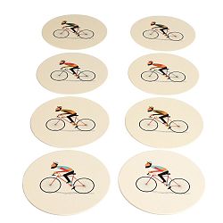 Sada 8 papírových podtácků Rex London Le Bicycle