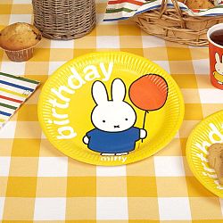 Sada 8 papírových talířů Neviti Miffy Birthday