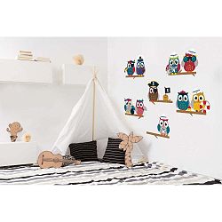 Sada nástěnných samolepek Ambiance Owls