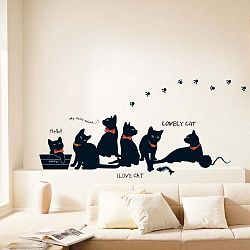 Sada samolepek Ambiance Cats with Bowties