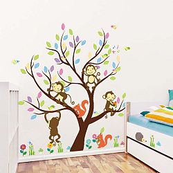 Sada samolepek Ambiance Monkey on the Tree