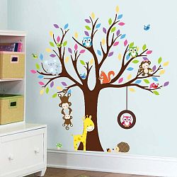 Sada samolepek Ambiance Tree with Animals